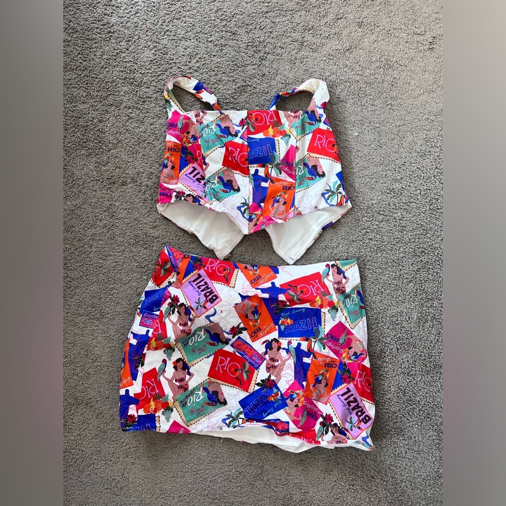 Peppermayo set skirt and corset top